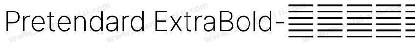 Pretendard ExtraBold字体转换